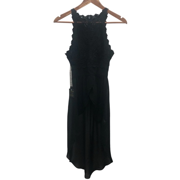 bebe Tops - Bebe Top Womens XXS Hi-Lo Embroidered Tulle Lace Overlay‎ Whimsigoth Witchy